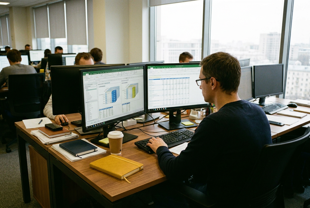 Аналитик настраивает OLAP-куб в системе Форсайт