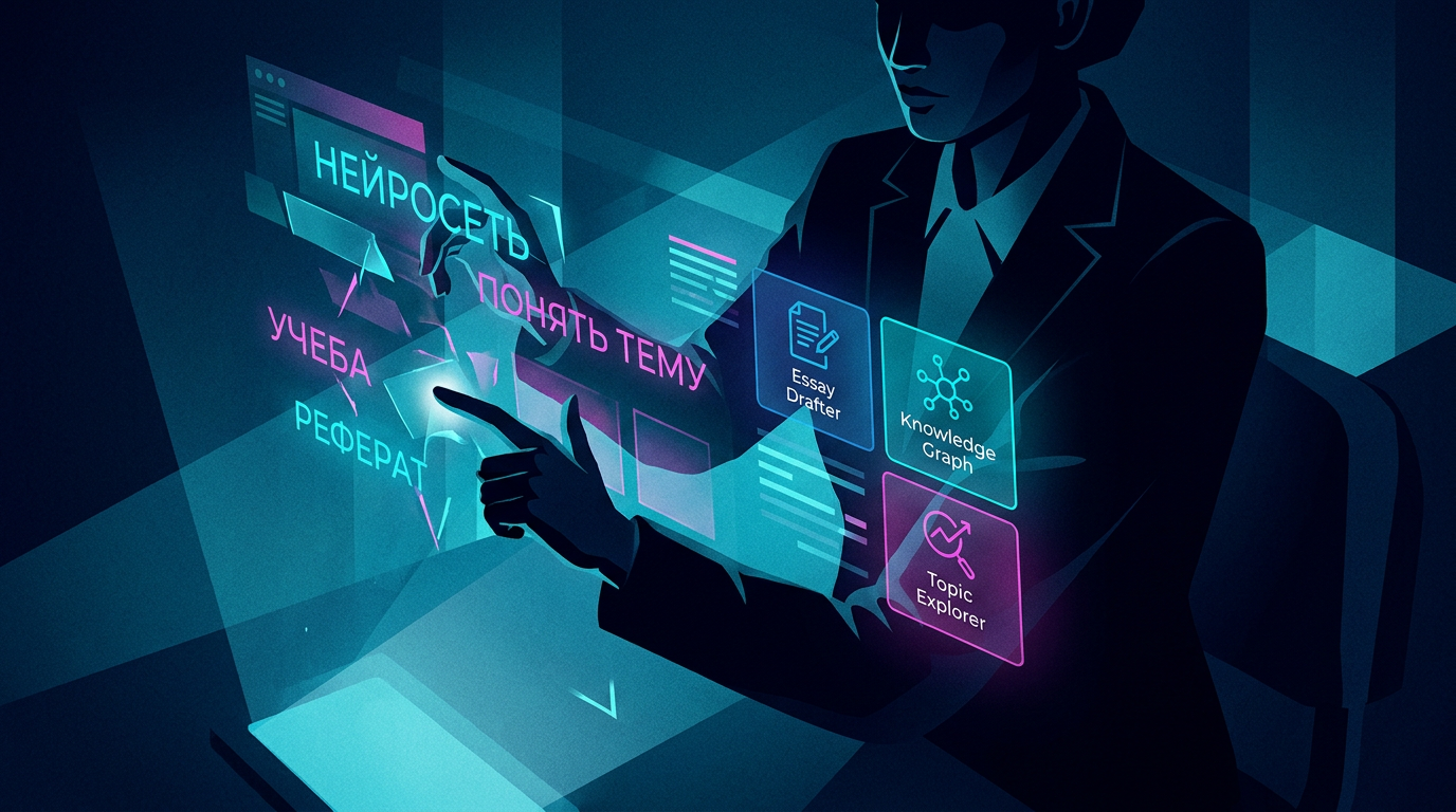 Нейросеть для учебы бесплатно: как понять тему и написать реферат