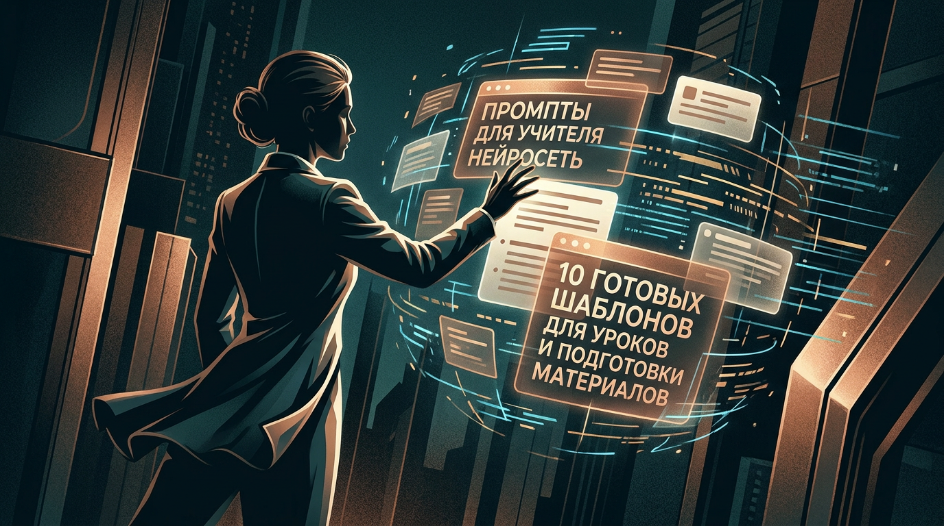 Промпты для учителя нейросеть: 10 готовых шаблонов для уроков и подготовки материалов